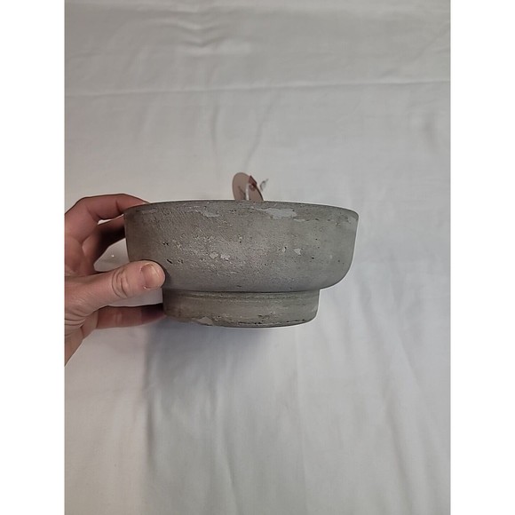 NWT Succulent Flowers Garden Candle Concrete Bowl Sincerely Jules VIRAL‎ TIKTOK - Picture 2 of 10